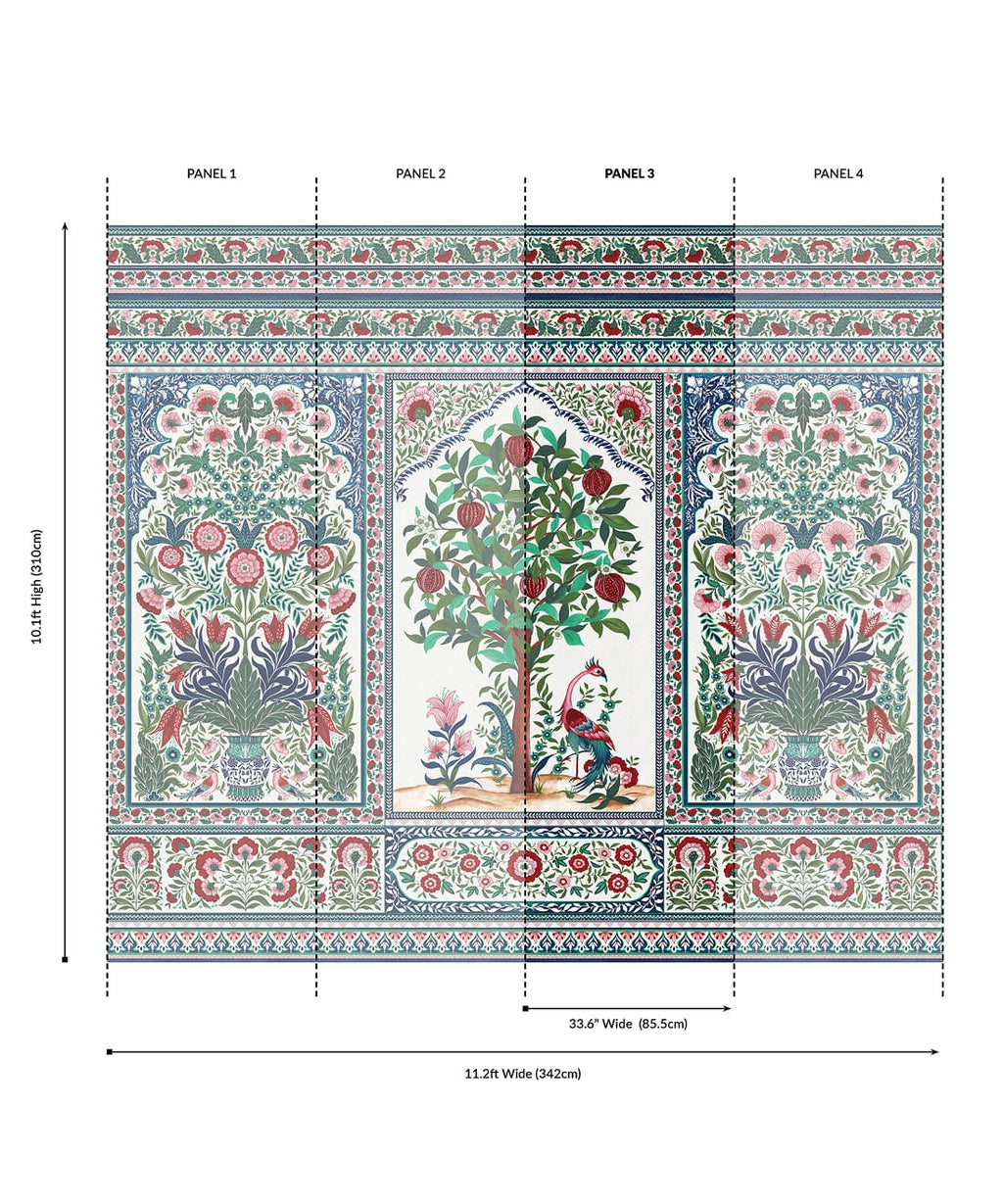 Pavilion Grasscloth Mural - Image 31