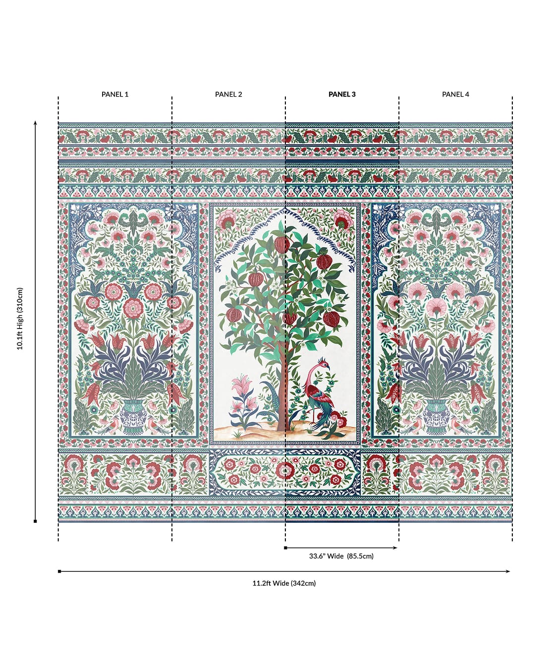 Pavilion Grasscloth Mural - Image 31