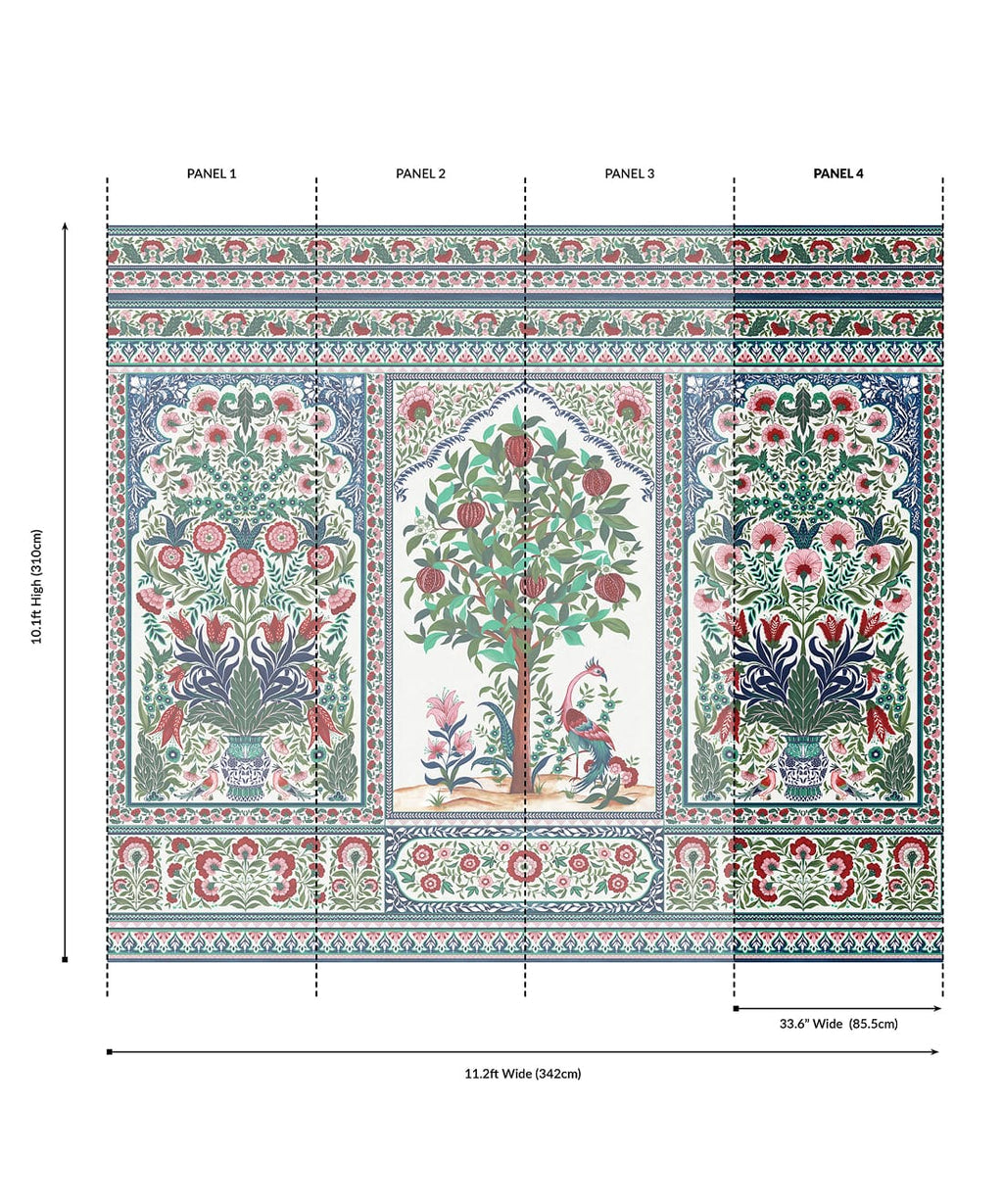 Pavilion Grasscloth Mural - Image 32
