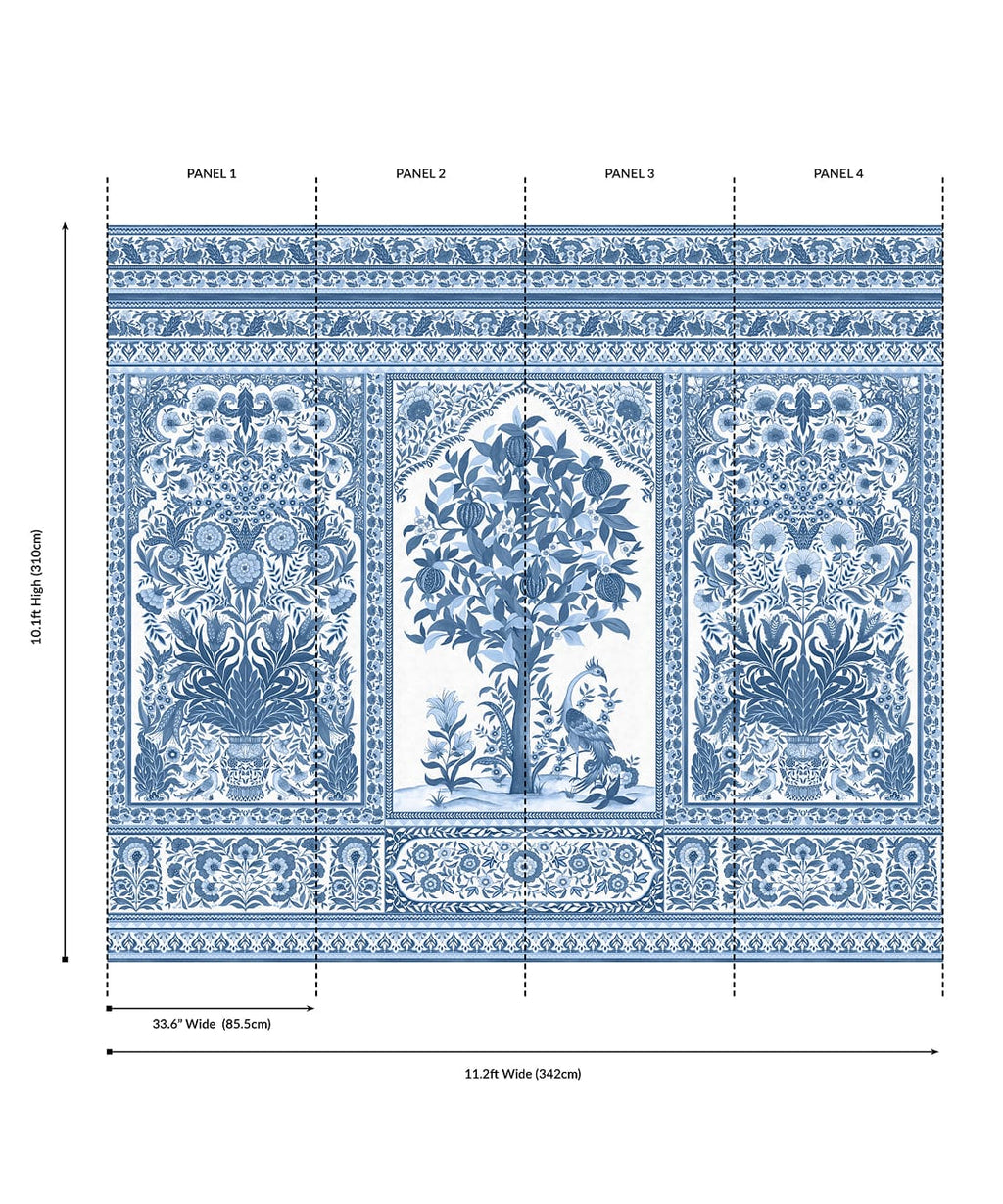 Pavilion Grasscloth Mural - Image 34