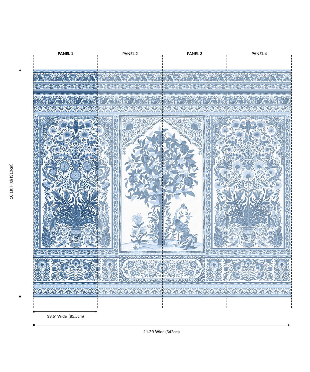 Pavilion Grasscloth Mural - Image 35