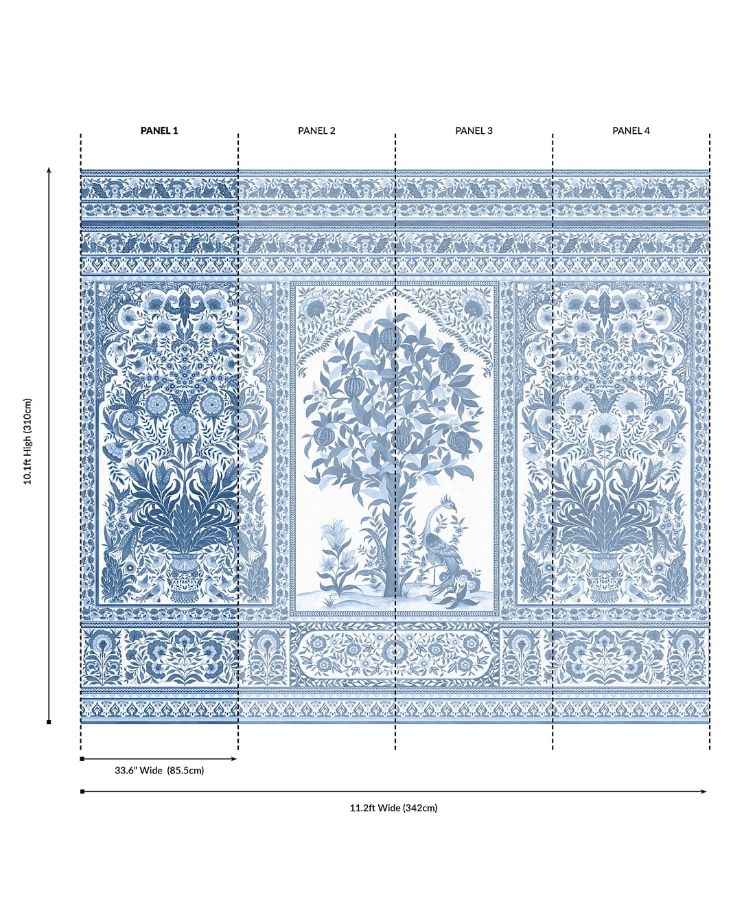 Pavilion Grasscloth Mural - Image 35