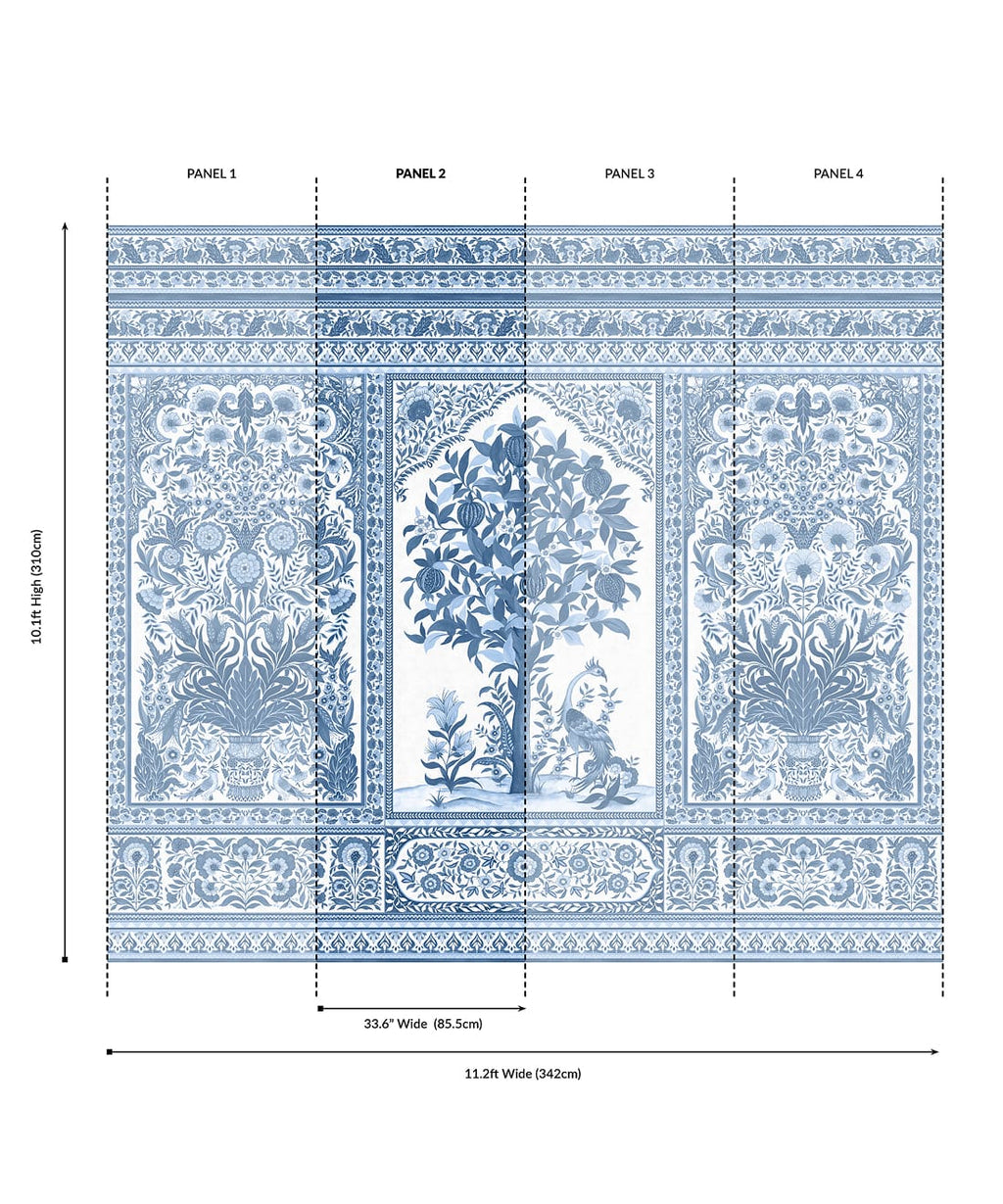 Pavilion Grasscloth Mural - Image 36