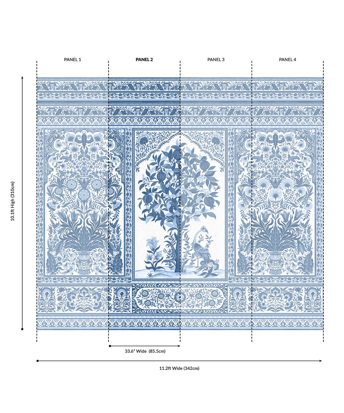 Pavilion Grasscloth Mural - Image 36