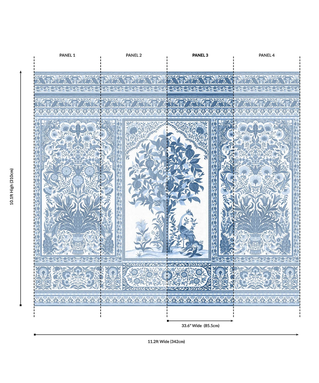 Pavilion Grasscloth Mural - Image 37