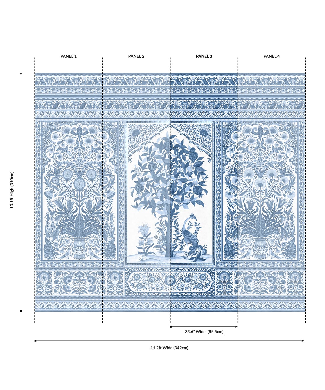 Pavilion Grasscloth Mural - Image 37