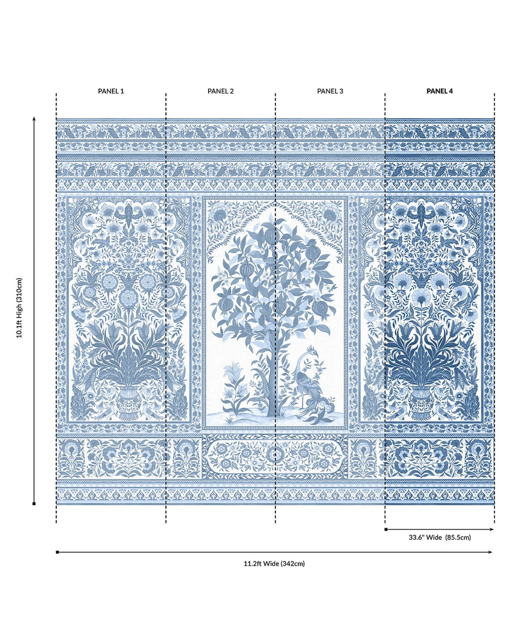 Pavilion Grasscloth Mural - Image 38