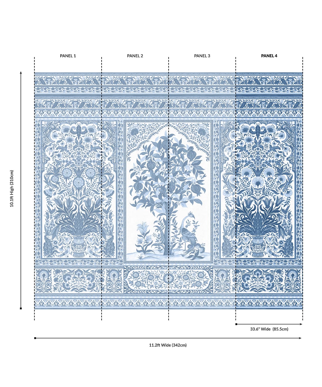 Pavilion Grasscloth Mural - Image 38