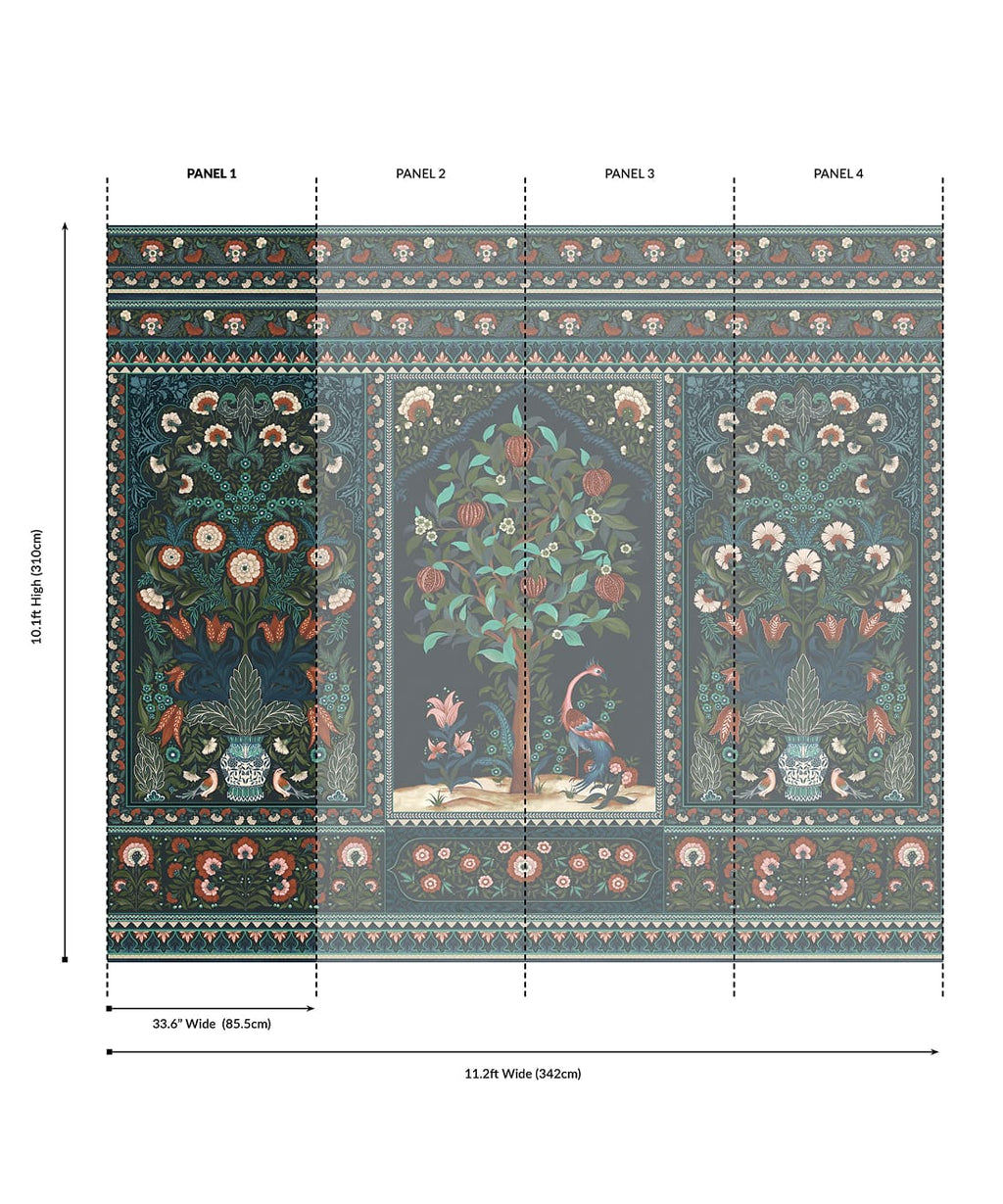 Pavilion Grasscloth Mural - Image 5