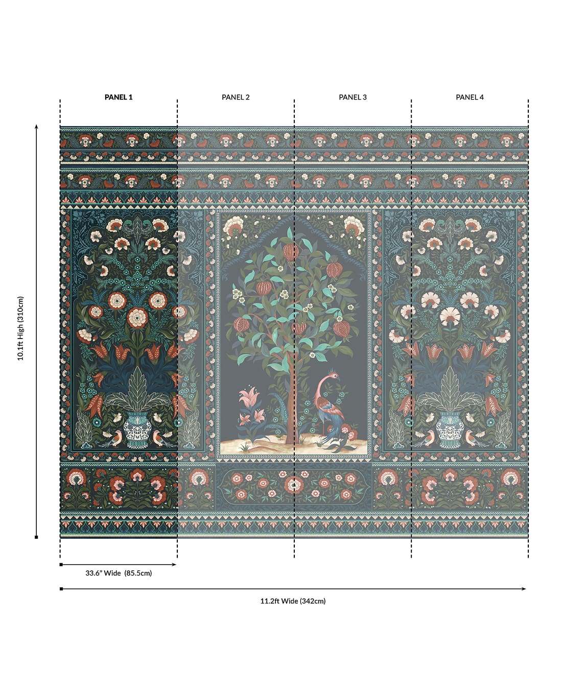 Pavilion Grasscloth Mural - Image 5