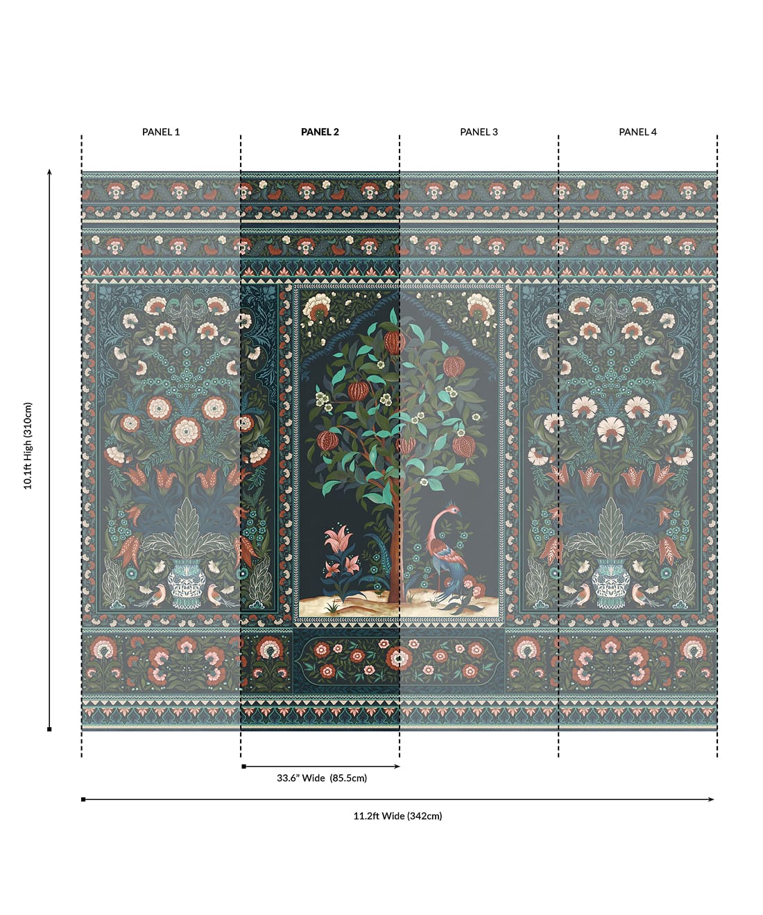 Pavilion Grasscloth Mural - Image 6