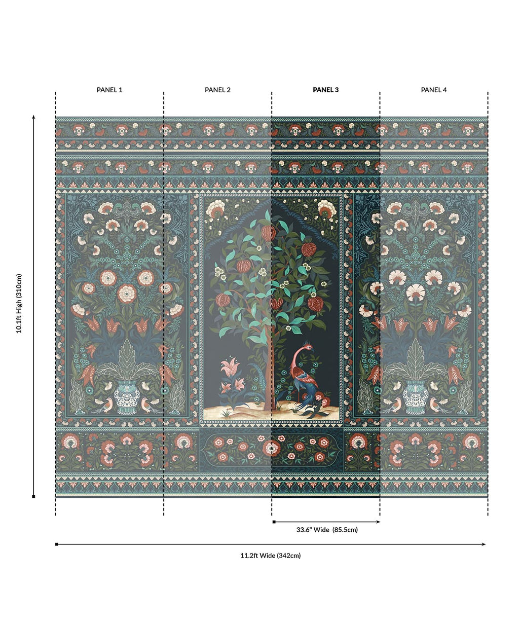 Pavilion Grasscloth Mural - Image 7