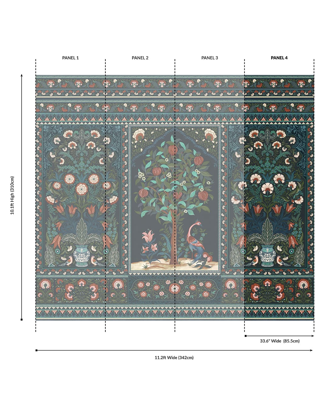 Pavilion Grasscloth Mural - Image 8