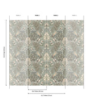 Load image into Gallery viewer, Peacock Garden Grasscloth Wallpaper - Image 6