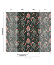 Load image into Gallery viewer, Peacock Garden Grasscloth Wallpaper - Image 8