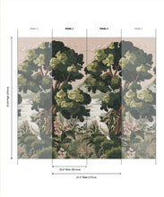 Load image into Gallery viewer, The Glenn Grasscloth Mural - Colorway: Dusk - Fable Collection by M&amp;K Studios - Panel