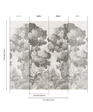 Load image into Gallery viewer, The Glenn Grasscloth Mural - Colorway: Mist - Fable Collection by M&amp;K Studios - Panel