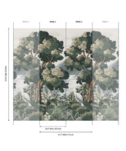 Load image into Gallery viewer, The Glenn Grasscloth Mural - Colorway: Periwinkle - Fable Collection by M&amp;K Studios - Panel