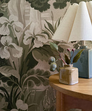 Load image into Gallery viewer, The Glenn Grasscloth Mural - Colorway: Sage - Fable Collection by M&amp;K Studios - Insitu