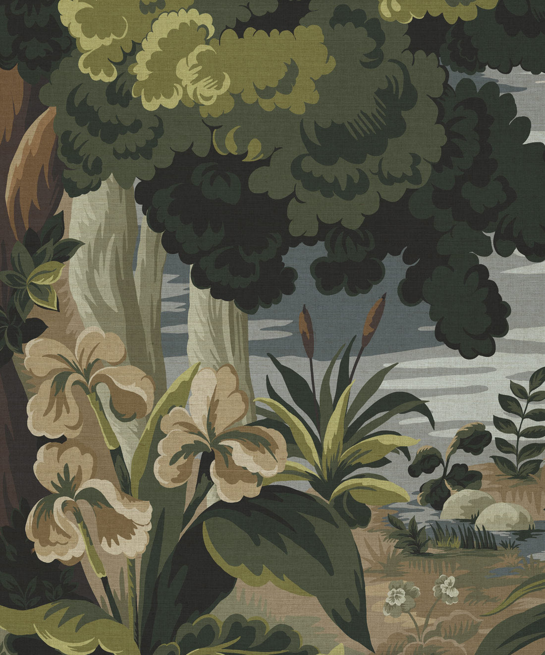 The Glenn Grasscloth Mural - Colorway: Tapestry - Fable Collection by M&K Studios - Swatch