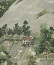 Load image into Gallery viewer, Impasto Meadows Grasscloth Mural - Colourway: Sage - Swatch