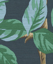 Load image into Gallery viewer, Pergola Grasscloth Wallpaper - Colourway: Indigo - Insitu