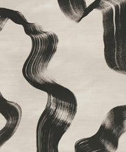 Load image into Gallery viewer, Zephyr  Grasscloth Wallpaper - Colourway: Charcoal - Swatch