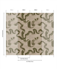 Load image into Gallery viewer, Zephyr Grasscloth Wallpaper - Colourway: Moss - Roll