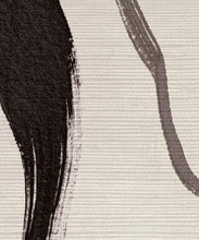 Load image into Gallery viewer, Cascade Grasscloth Wallpaper - Colourway: Charcoal - Insitu