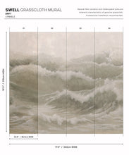 Load image into Gallery viewer, Swell Grasscloth Mural • Drift • Swatch