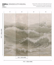 Load image into Gallery viewer, Swell Grasscloth Mural • Drift • Swatch