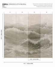 Load image into Gallery viewer, Swell Grasscloth Mural • Drift • Swatch