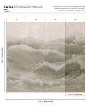 Load image into Gallery viewer, Swell Grasscloth Mural • Drift • Swatch