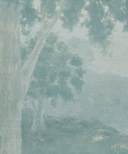 Load image into Gallery viewer, Great Divide Grasscloth Mural - Colourway: Blue Gum - Swatch