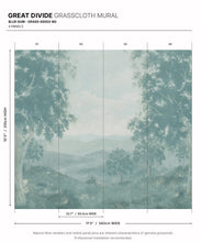 Load image into Gallery viewer, Great Divide Grasscloth Mural - Colourway: Blue Gum - Diagram