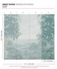 Load image into Gallery viewer, Great Divide Grasscloth Mural • Blue Gum • Swatch