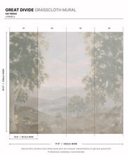 Load image into Gallery viewer, Great Divide Grasscloth Mural • Day Break • Swatch