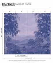 Load image into Gallery viewer, Great Divide Grasscloth Mural - Colourway: Gloaming - Diagram