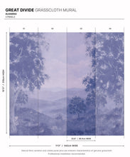 Load image into Gallery viewer, Great Divide Grasscloth Mural • Gloaming • Swatch