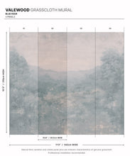 Load image into Gallery viewer, Valewood Grasscloth Mural • Blue Hour • Swatch