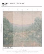 Load image into Gallery viewer, Valewood Grasscloth Mural • Eucalyptus • Swatch