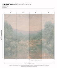 Load image into Gallery viewer, Valewood Grasscloth Mural • Eucalyptus • Swatch