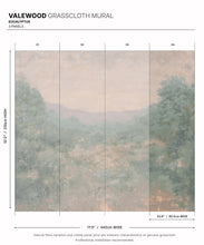 Load image into Gallery viewer, Valewood Grasscloth Mural • Eucalyptus • Swatch