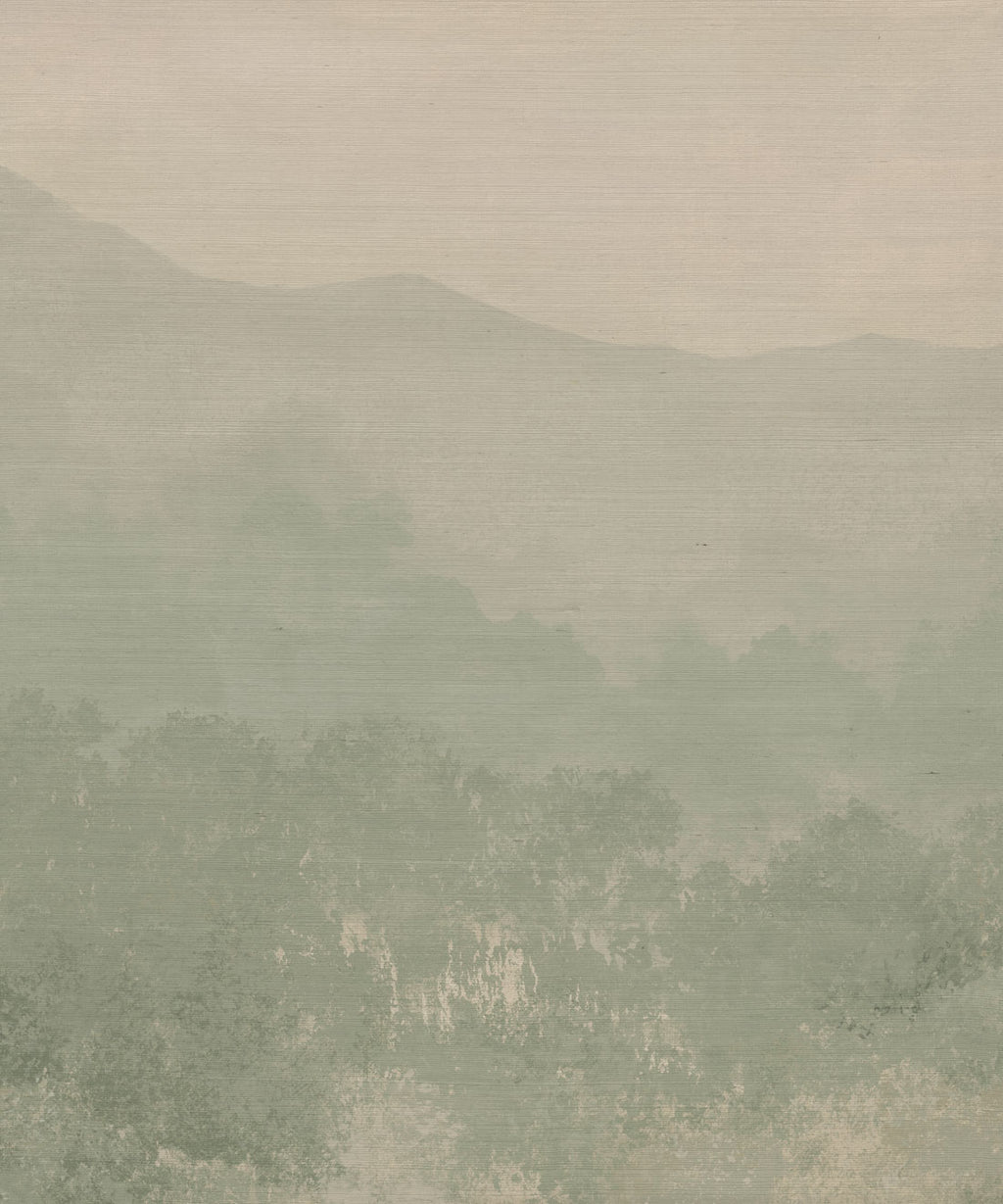 Valewood Grasscloth Mural - Colourway: Fern - Swatch