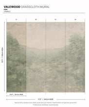 Load image into Gallery viewer, Valewood Grasscloth Mural • Fern • Swatch