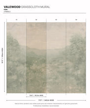 Load image into Gallery viewer, Valewood Grasscloth Mural • Fern • Swatch