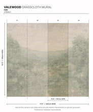 Load image into Gallery viewer, Valewood Grasscloth Mural • Fern • Swatch