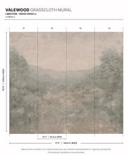 Load image into Gallery viewer, Valewood Grasscloth Mural - Colourway: Limestone - Diagram