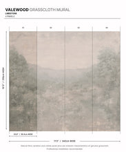 Load image into Gallery viewer, Valewood Grasscloth Mural • Limestone • Swatch