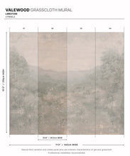 Load image into Gallery viewer, Valewood Grasscloth Mural • Limestone • Swatch